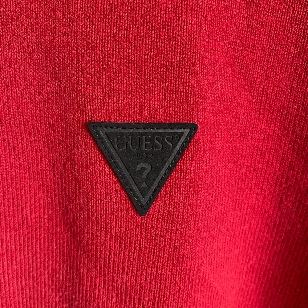 Guess Red Tag Men's Full Zip Long Sleeve Sweater Jacket Burgundy‎ Size Medium - Picture 3 of 14